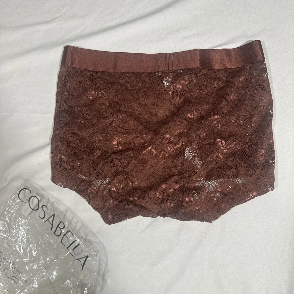 NWT Cosabella [ Men Small ] Never Say Never Lace Classic Trunk Brief T2232